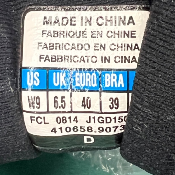 Mizuno Running Shoes Wave Rider 18 - X10 - U4ic Black/Silver/Teal Size 9 Women - Picture 14 of 16